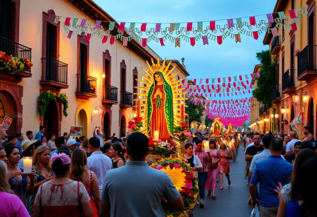 Celebrations of Virgen de Guadalupe in San Miguel