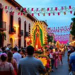 Celebrations of Virgen de Guadalupe in San Miguel