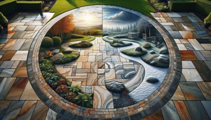Travertine Flooring Enhances East Renfrewshire Outdoor Areas