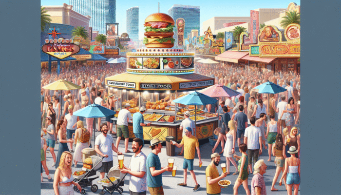 Explore the Best of Vegas Food and Drink Festivals: A lively Las Vegas festival showcasing gourmet dishes, street food, craft beers, and celebrity chefs.