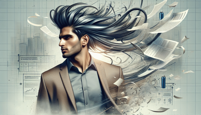 Individual demonstrating a stylish, wind-resistant hairstyle in an urban setting, showcasing the power of strong hold hairspray.