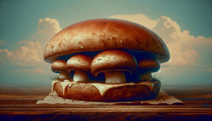 Portobello Mushroom Burgers with a Twist on American Flavour