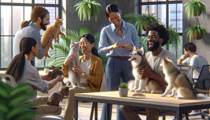 Pets in Workplace Wellness: Enhancing Employee Wellbeing