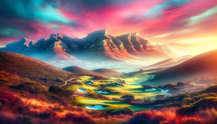 Durbanville Golf Club's evolution from 1961 to 1970s, set against Boland mountains.