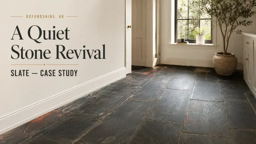 Slate Floor Cleaning Transforms Stunning Corris Flooring