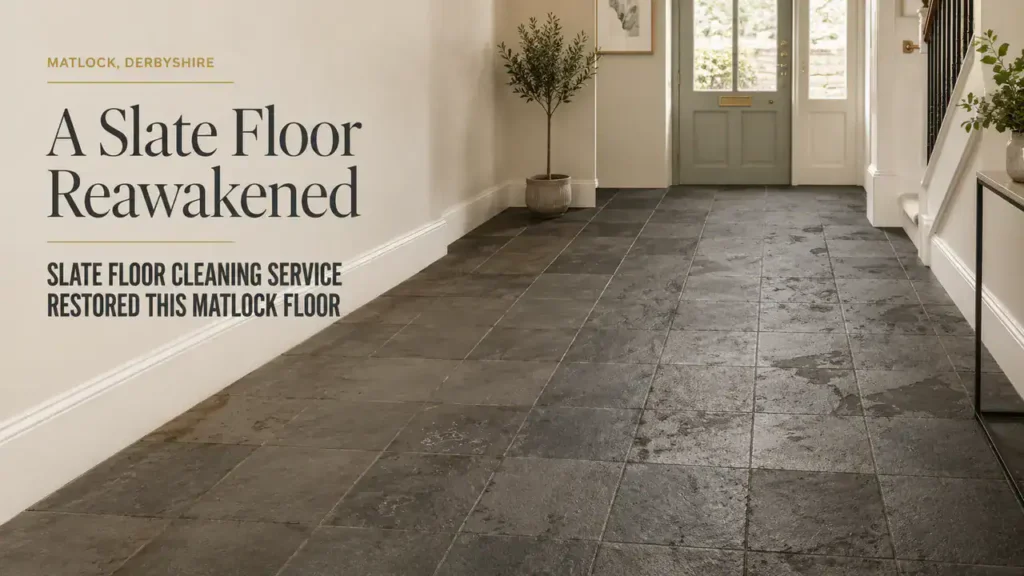 Slate Floor Cleaning Service Enhances Interiors in Matlock