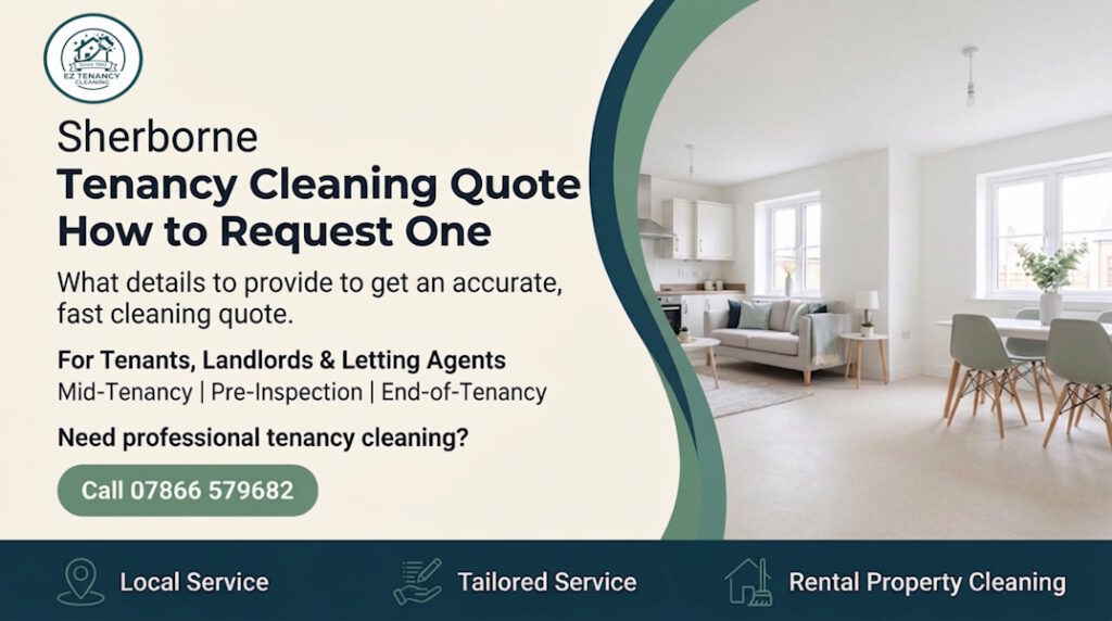 Tenancy Cleaning Quote Request Guide for Sherborne